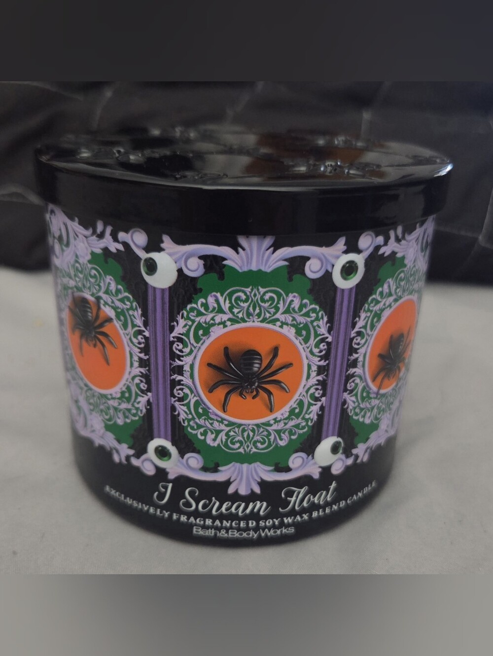 🔺️🆕️🔺️Bath & Body Works-Ice Scream Float Candle - Black, Purple, Orange